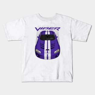 Viper SRT10-purple and white Kids T-Shirt